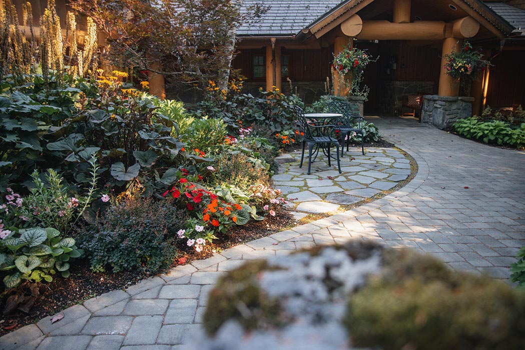 front yard and entrance