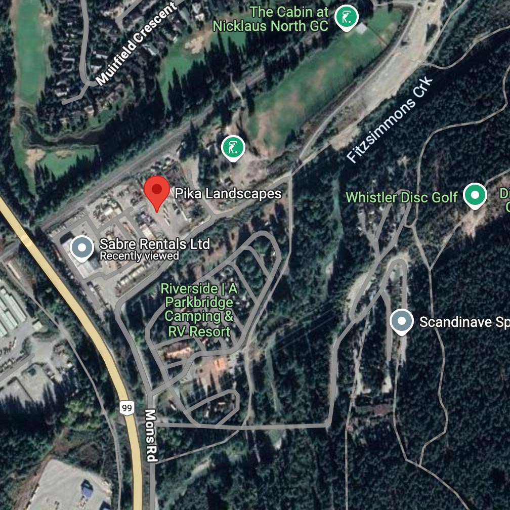 Pika Landscapes work yard and office location