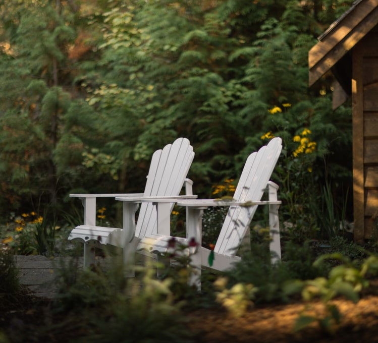 Adirondack chairs lawn garden seating